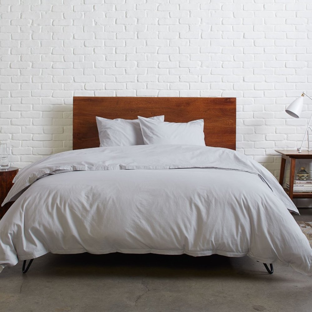 Parachute Percale King/Cal King Duvet Cover, Fog